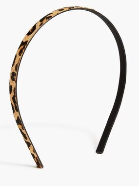 ❗️J.Crew Calf Hair Leopard Print Headband NWT